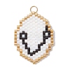 Glass Seed Beaded Twelve Constellations Pendants PALLOY-MZ00891-02-1