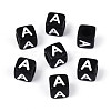 Initial Acrylic Horizontal Hole Beads OACR-ZX006-35A-1