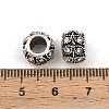 Antique Silver Plated Alloy Rhinestone Large Hole European Beads MPDL-R041-02A-4
