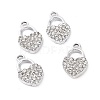 Alloy Crystal Rhinestone Pendants ALRI-H004-24P-3