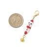 Glass Pendant Decorations HJEW-MZ00359-03-3
