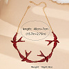 Alloy Enamel Link Chain Necklaces WG1FAB4-01-1