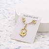 201 Stainless Steel Pendant Necklaces & Stud Earrings Sets FS-WG852B2-11-1
