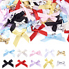 50Pcs 10 Colors Bowknot Polyester & Alloy Alligator Hair Clips PHAR-TA0001-16-1