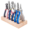 Wood Tongs Organizer Storage Board DIY-WH0136-104B-1