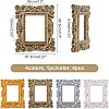 4Pcs 4 Colors Rectangle Retro Resin Photo Frames AJEW-FG0001-47-2