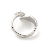 Brass Cup Peg Open Cuff Ring Settings KK-G518-03P-3