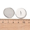 201 Stainless Steel Stud Earring Settings SA-CBAB174-01P-D-3