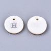 Natural Freshwater Shell Pendants X-SHEL-Q018-01A-H-P-2