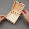 Unfinished Pine Wood Jewelry Box CON-WH0072-13-3