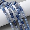 Natural Blue Aventurine(Dyed & Heated) Beads Strands G-U015-6MM-01-1