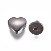 Heart Shape Alloy Decoration Screwback Stud Rivets X-PALLOY-TAC0009-35B-3