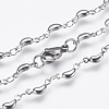 Non-Tarnish 304 Stainless Steel Chain Necklaces STAS-P164-17P-2