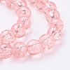 Spray Painted Crackle Glass Beads Strands CCG-Q001-6mm-03-3