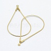 Brass Hoop Earrings Findings X-KK-F727-23G-NF-2