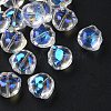 35Pcs Transparent Spray Painted Glass Beads GLAA-YW0001-72A-1