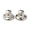 Rack Plating Brass Ear Nuts KK-G480-06P-1