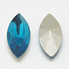 Pointed Back Glass Rhinestone Cabochons RGLA-T083-9x18mm-14-2