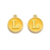 Golden Plated Alloy Enamel Charms ENAM-Q437-13L-1