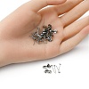 100Pcs 304 Stainless Steel Stud Earring Findings STAS-YW0001-43G-4