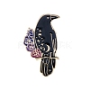 Raven Flower Enamel Pins PW-WG55929-01-1