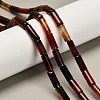 Dyed Natural Agate Beads Strands G-G203-01B-1