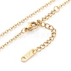 Alloy Rhinestone Hamsa Hand Pendant Necklaces NJEW-JN03406-6