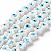 Handmade Evil Eye Lampwork Beads Strands LAMP-F024-03A-1