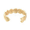 Adjustable Brass Cuff Rings RJEW-M135-05G-3