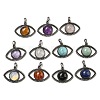 Natural & Synthetic Mixed Gemstone Pendants G-G147-07AS-1
