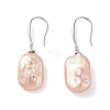 Natural Pearl Dangle Earrings for Women EJEW-C082-10A-P-1