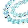 Electroplate Transparent Glass Beads Strands LS-EGLA-N056-01A-03-3