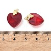 Brass Glass Pendants KK-H259-07G-3