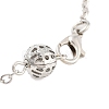 Rack Plating Iron Hollow Ball Brass Cable Chain Bracelets for Women BJEW-P325-04G-3