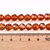 Baking Paint Transparent Glass Beads X1-DGLA-A035-T8mm-A04-5