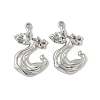 304 Stainless Steel Pendants STAS-D376-10P-1