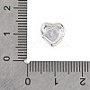 Brass Micro Pave Cubic Zirconia Beads KK-D408-11S-03A-3