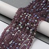 Transparent Glass Beads Strands X1-EGLA-A034-T4mm-MB13-2
