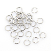 Tarnish Resistant 304 Stainless Steel Open Jump Rings X-STAS-J013-5x0.9mm-01-1