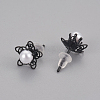 Acrylic Pearl Stud Earrings EJEW-F211-09-3