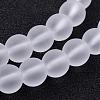 Frosted Glass Bead Strands X-GLAA-G016-6mm-01-3