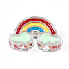Transparent Acrylic Enamel Beads OACR-N130-026-01-1