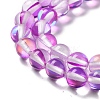 Synthetic Moonstone Beads Strands G-P528-J01-19-3