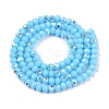 Electroplate Opaque Solid Color Glass Beads Strands LS-EGLA-A044-P3mm-L08-3