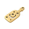 304 Stainless Steel Pendants STAS-S123-03G-03-2