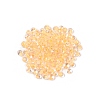 6/0 Inside Colours Transparent Glass Seed Beads SEED-T007-07F-4