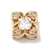 Brass Micro Pave Clear Cubic Zirconia Beads KK-G503-12G-1