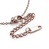 304 Stainless Steel Pendant Necklaces NJEW-I232-08RG-4