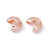 Brass Crimp Beads Covers KK-P219-05B-RG-1