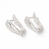 Brass Hoop Earring Findings with Latch Back Closure KK-A172-21S-2